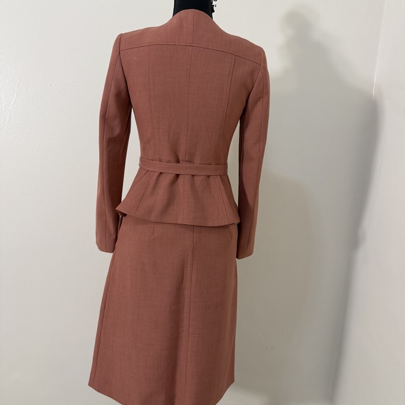 Cleopatre II x May 10 Vietnamese Designer Suit Set –Rust Red/Rust/Terracotta - Picture 7 of 15